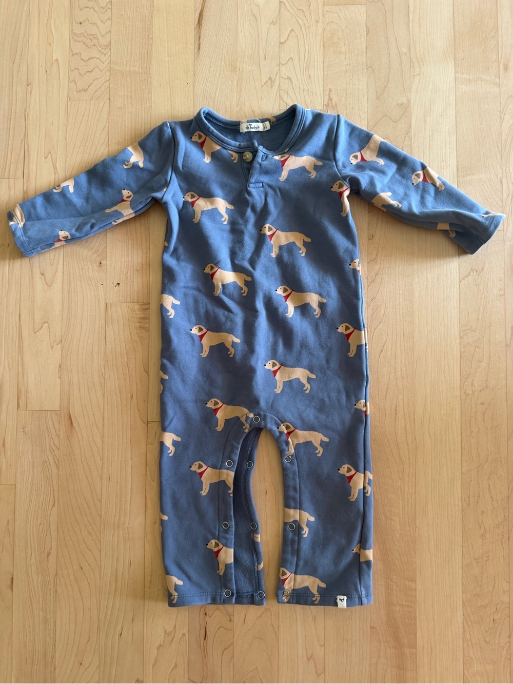 Oh baby Lab Print One-Piece Footie